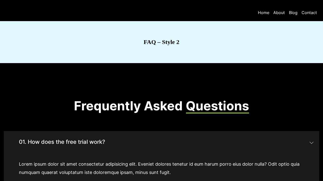 Faq Style 2