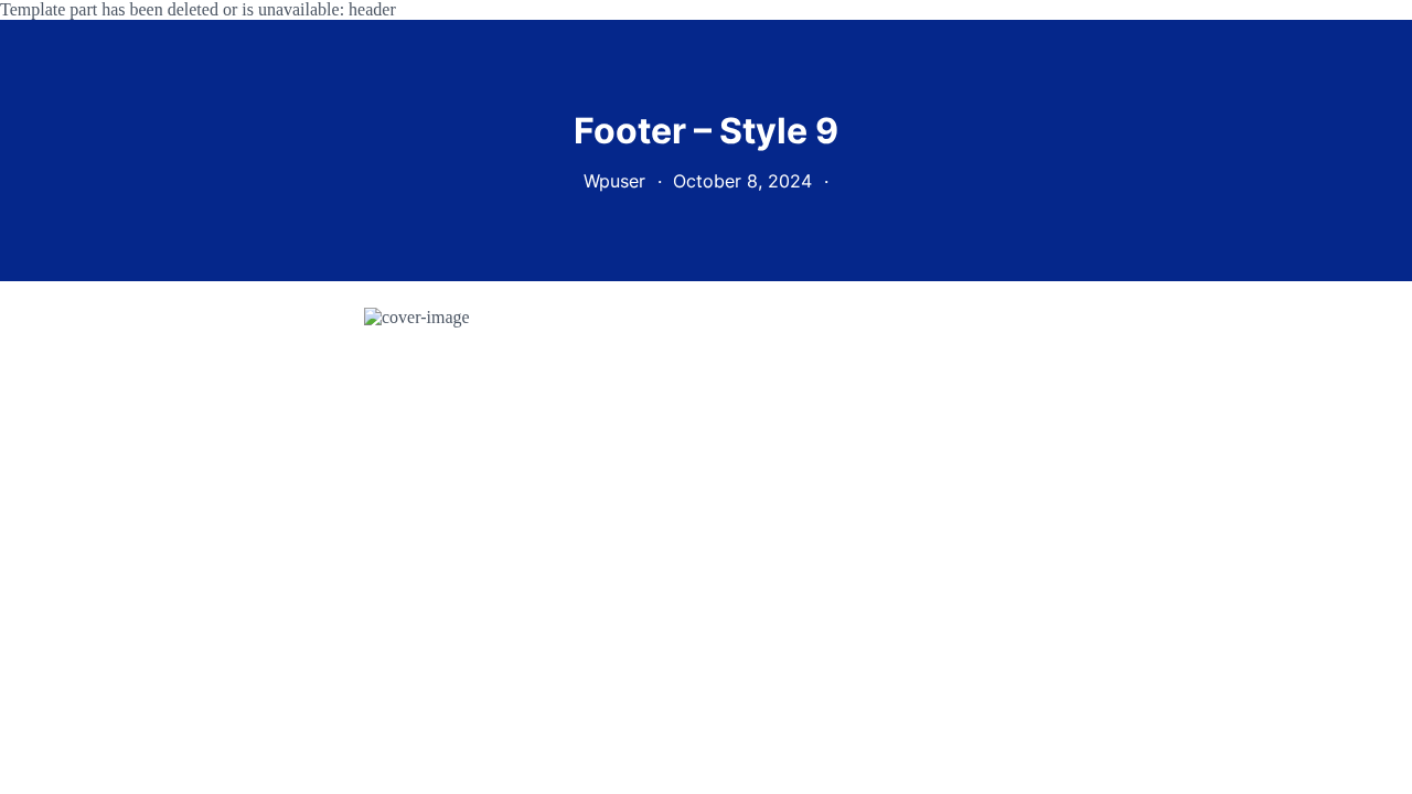 Footer Style 9