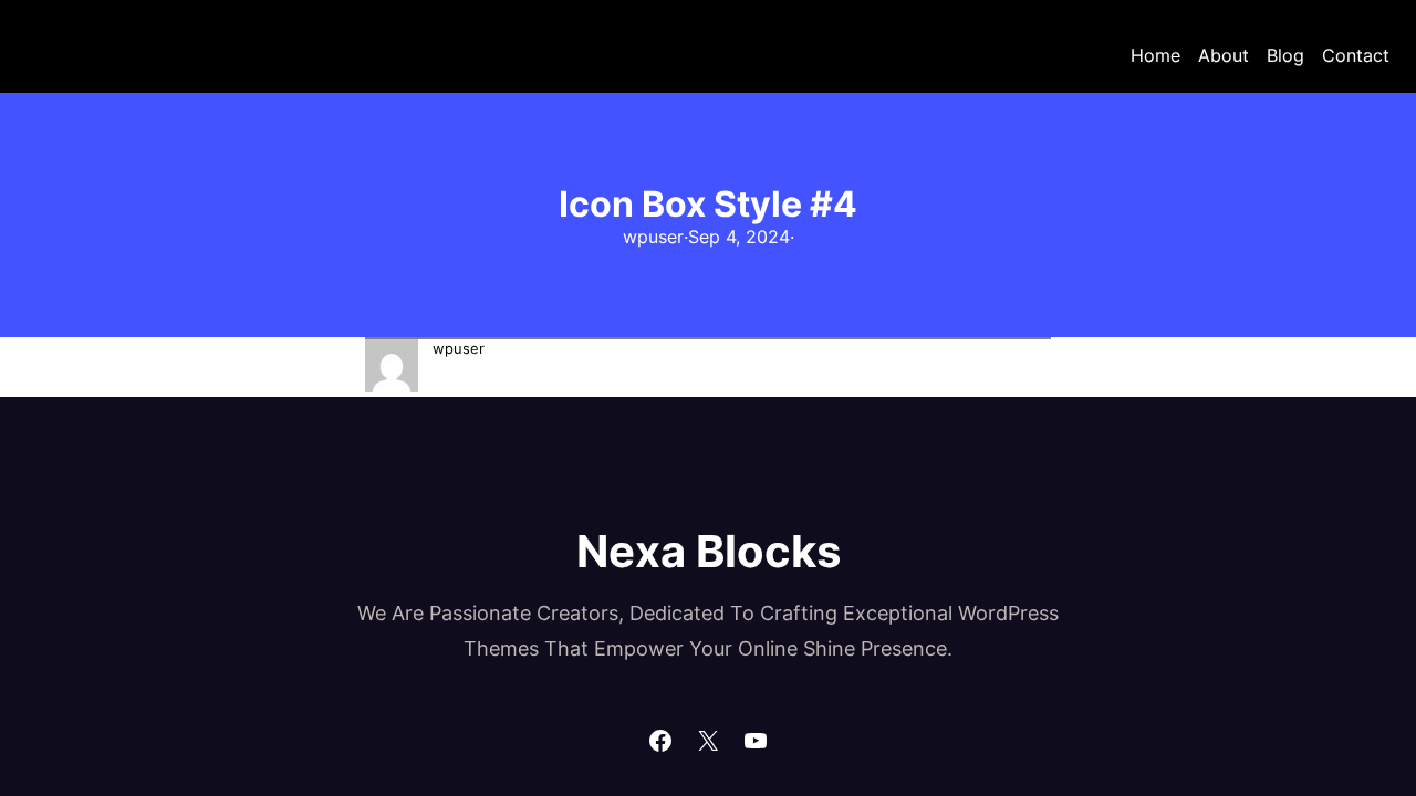 Icon Box Style 4