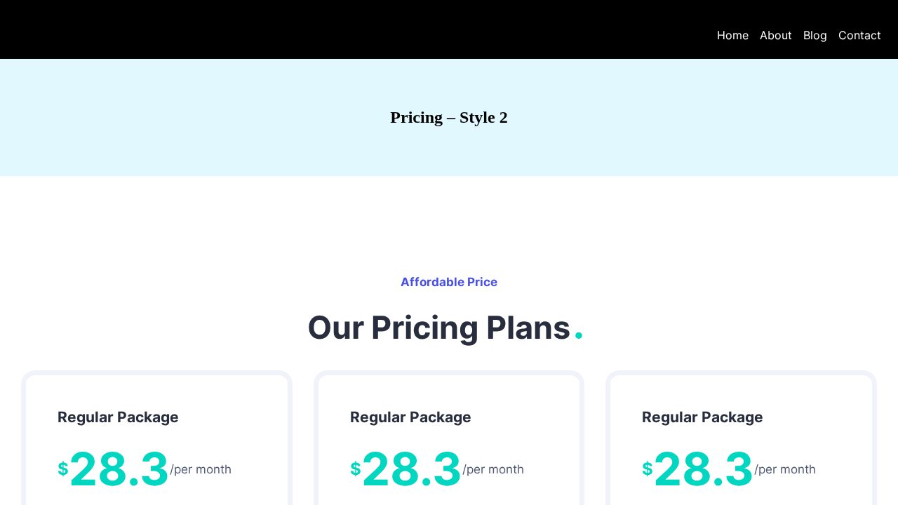 Pricing Style 2